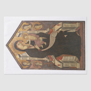 PAPIER MOUSSELINE PAPIER TISSU : MADONNA & ENFANT AVEC QUATRE ANGELS