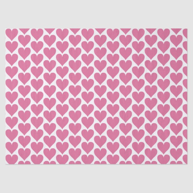 Papier Mousseline Papier Tissu Mariage de Coeur Rose pour les faveur (Recto)