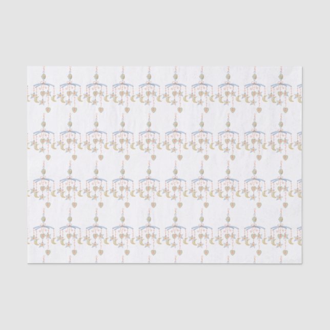 Papier Mousseline Papier Tissu Mobile Baby Crib (Recto)