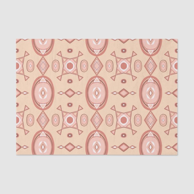 Papier Mousseline Papier Tissu Motif Géométrique Terme Chaud (Recto)