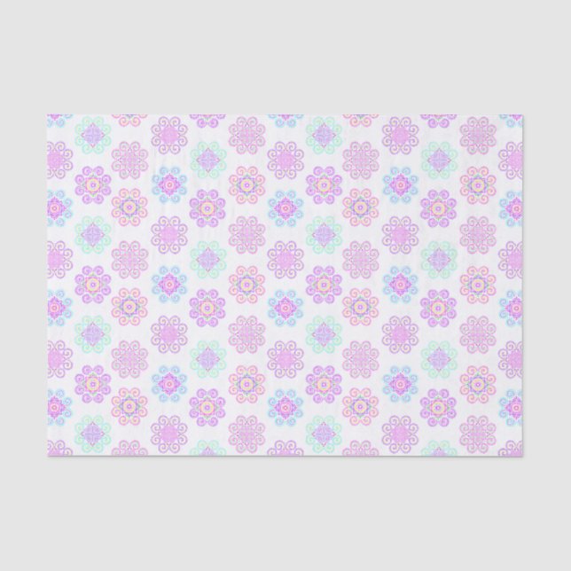 Papier Mousseline Papier Tissu Motif Inspiré Hmong (Recto)