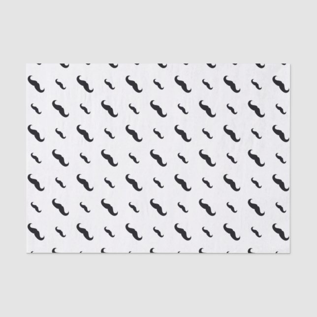 Papier Mousseline Papier Tissu Moustache (Recto)