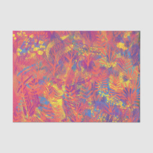 Papier Mousseline Papier Tissu Multicolor Paint Texture