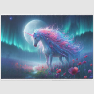 Papier Mousseline Papier Tissu Mystique Unicorne