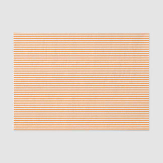 Papier Mousseline Papier Tissu Orange Pinstripes