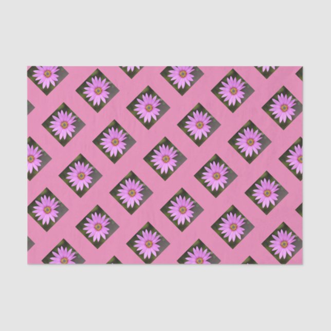 Papier Mousseline Papier Tissu Ostéospermum Rose (Recto)