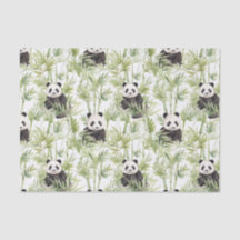 Papier Tissu Panda Bambou