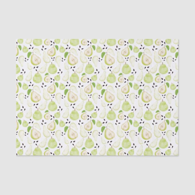 Papier Mousseline Papier Tissu Pear Tissu Juicy (Recto)