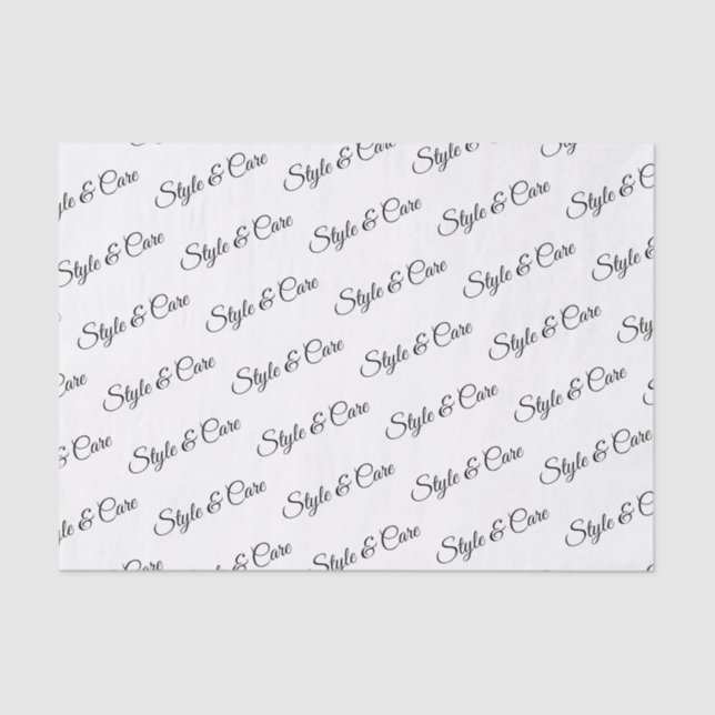 Papier Mousseline Papier Tissu personnalisé avec Motif de nom Imprim (Recto)