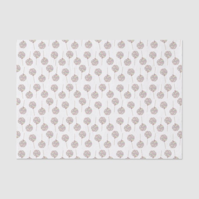 Papier Mousseline Papier Tissu Pink Swirl (Recto)