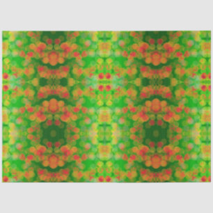 Papier Mousseline Papier Tissu Pretty Orange Rose Green Lemon Spots