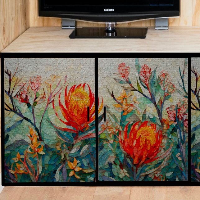 Papier Mousseline Papier Tissu Protea Decoupage (Créateur téléchargé)