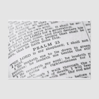 Papier Mousseline Papier Tissu Psalm 23