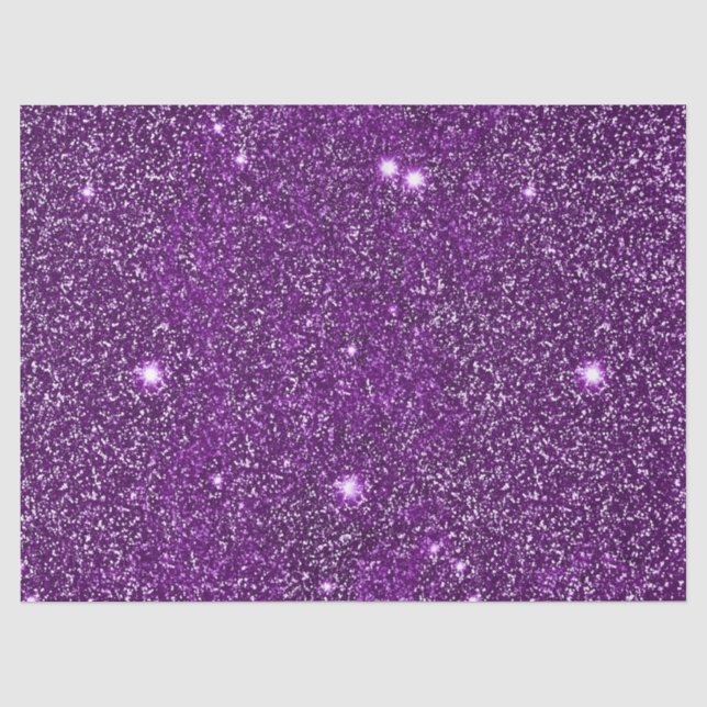 Papier Mousseline Papier Tissu Purple Glittery (Recto)