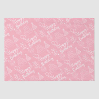 Papier Mousseline Papier Tissu Rose Anniversaire