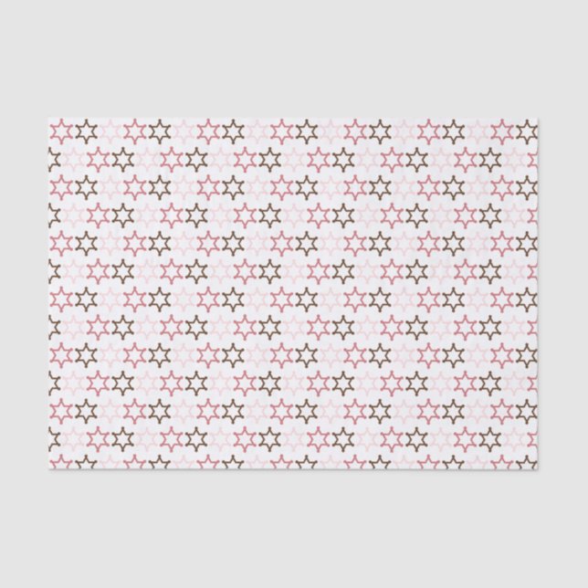 Papier Mousseline Papier Tissu Rose Western Sheriff Star (Recto)