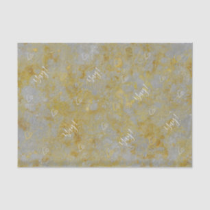 Papier Mousseline Papier Tissu Silver Lining