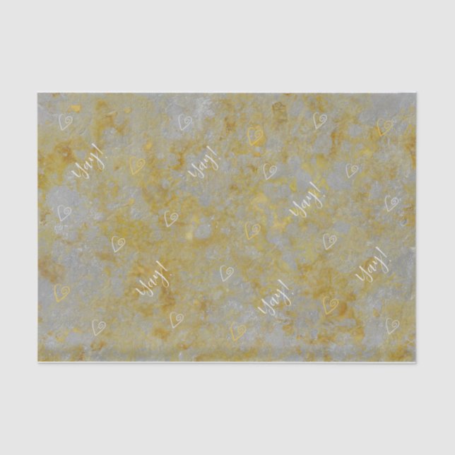 Papier Mousseline Papier Tissu Silver Lining (Recto)