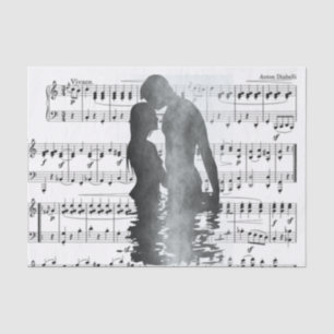 Papier Mousseline Papier Tissu Sound of Love