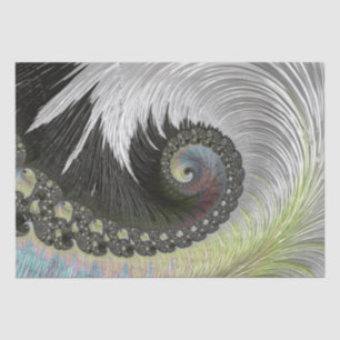 Papier Mousseline Papier Tissu Spiral Imaginaire Psychédélique