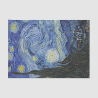 Papier Mousseline Papier Tissu Starry Night Print