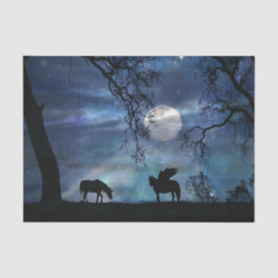 Papier Mousseline Papier Tissu Super Pretty Unicorn et Pegasus