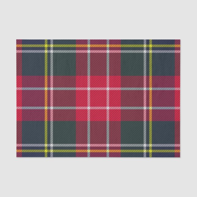Papier Mousseline Papier Tissu Tartan Plaid (Recto)