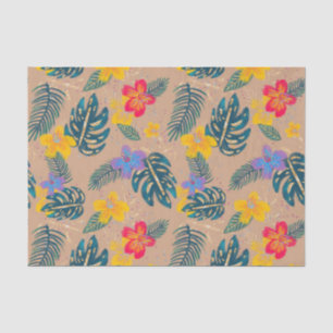 Papier Mousseline Papier Tissu Tropical Holiday Christmas