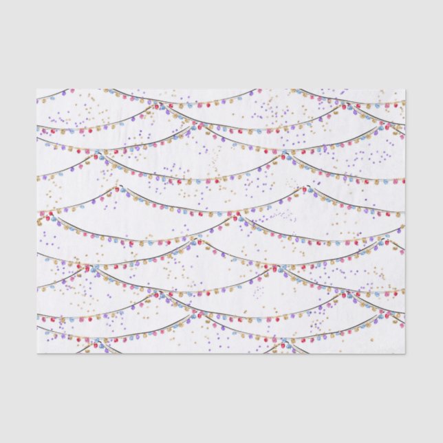 Papier Mousseline Papier Tissu Tropical Holiday Christmas (Recto)