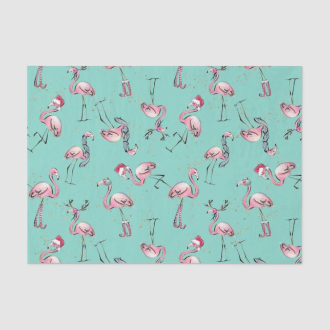 Papier Mousseline Papier Tissu Tropical Holiday Christmas (Recto)