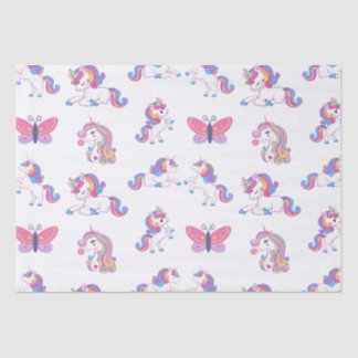 Papier Mousseline Papier Tissu Unicorne