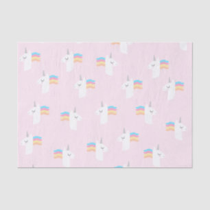 Papier Mousseline Papier Tissu Unicorne Rose