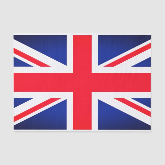 Papier Mousseline Papier Tissu Union Jack (Recto)