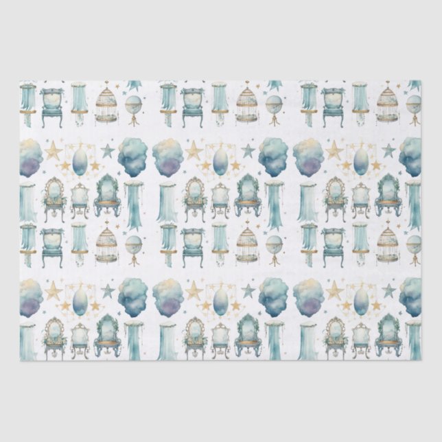 Papier Mousseline Papier Tissu Vanity Boho Fancy (Recto)