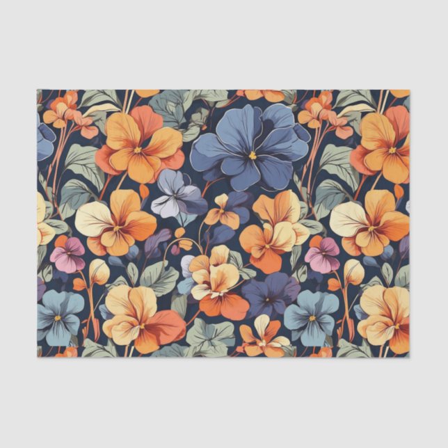 Papier Mousseline Papier Tissu Viola (Recto)