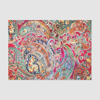 Papier Mousseline Papier Tissu Zsa Paisley