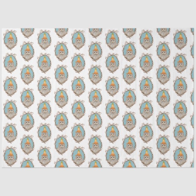 Papier Mousseline Papier tissulaire Baby Owl (Recto)