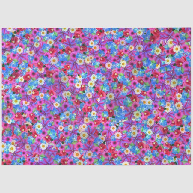 Papier Mousseline papier tissulaire de marguerite (Recto)