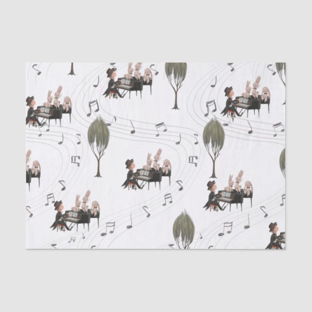 Papier Mousseline Papier tissulaire pianiste (Recto)