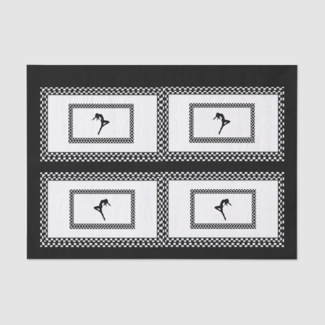 Papier Mousseline Papier Tissus Danseuse (Recto)