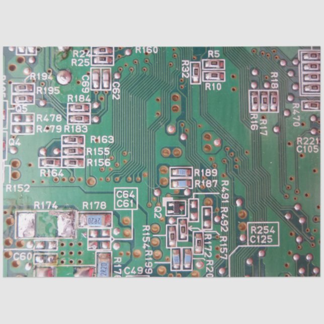 Papier Mousseline Papier Tissus de circuits électroniques (Recto)