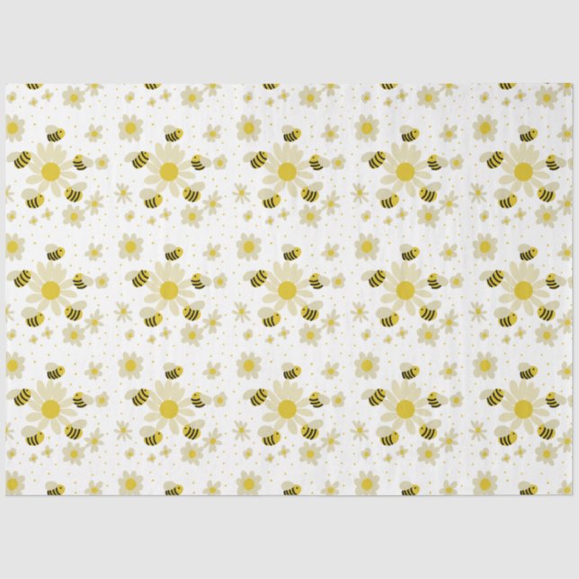 Papier Mousseline Papier Tissus des abeilles (Recto)