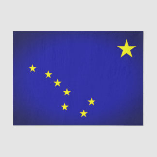 Papier Mousseline Papier Tissus du drapeau de l'État de l'Alaska