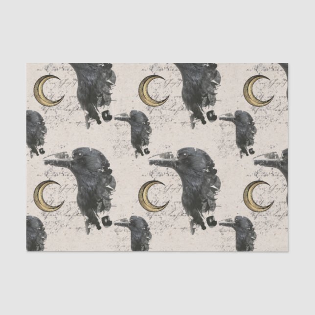 Papier Mousseline Papier Tissus Raven Alchemy (Recto)