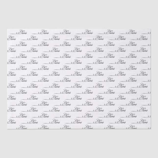 Papier Mousseline Papier Tissus vintage Paris (Recto)