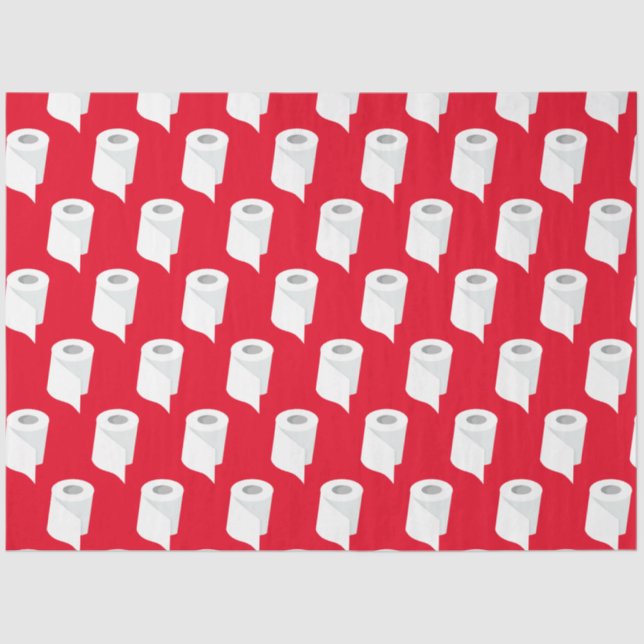 Papier Mousseline Papier Toilet Roll Funny Quarantine Thème Rouge (Recto)