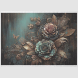 Papier Mousseline Papillon en dentelle Ephemera, Rose, Découpage flo