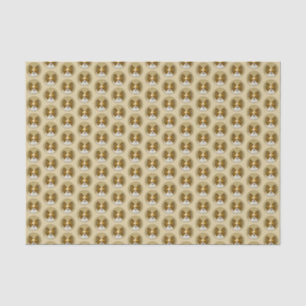 Papier Mousseline Papillon (Hound Tri) Peinture - Art Chien original