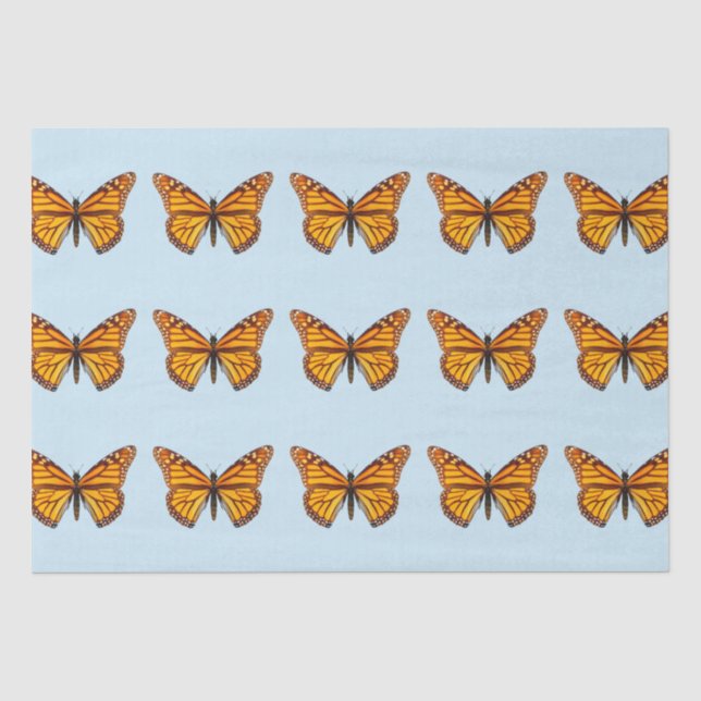 Papier Mousseline Papillon Monarque (Recto)