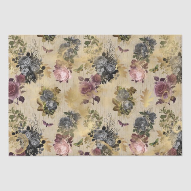 Papier Mousseline Papillons de brousse d'automne (Recto)